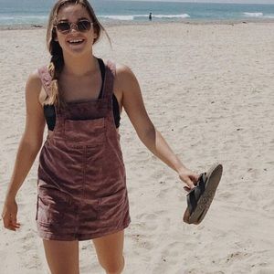 BDG purple velvet dress